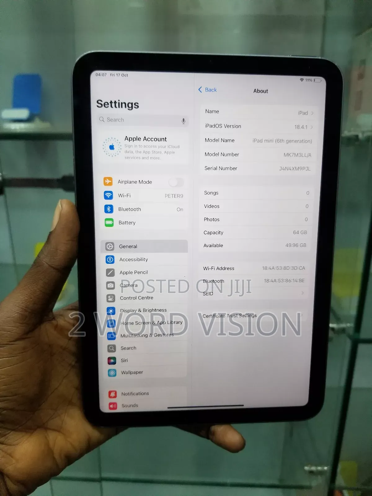 Apple iPad mini 6 64 GB Gray