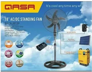 Qasa 18inches Ac/Dc Standing Fan Non Rechargeable
