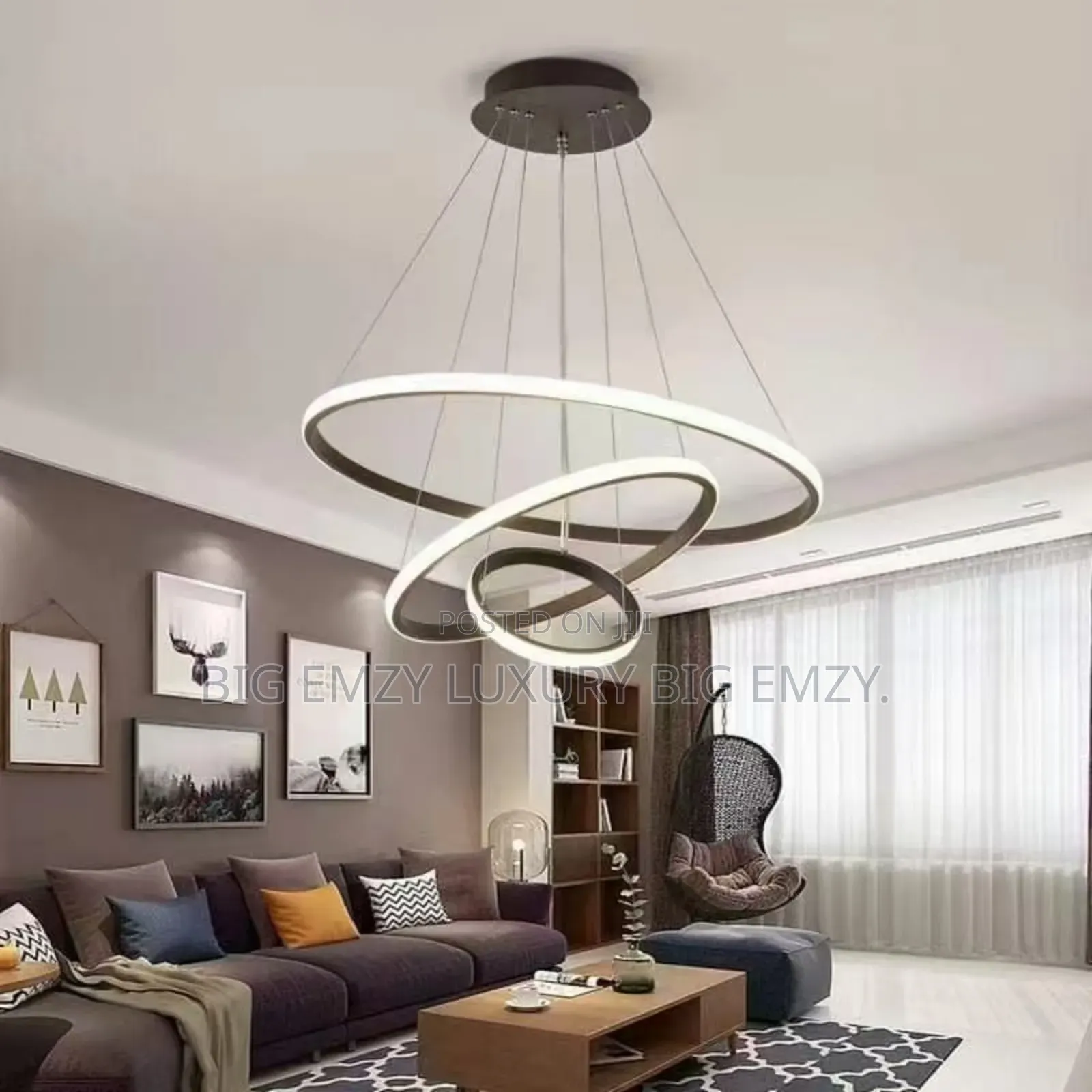 Led 3 Ring Pendant Lights