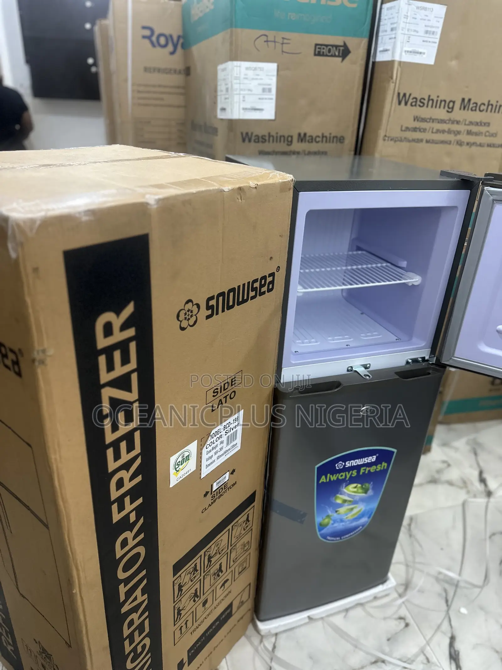 Rock Solid Snowsea 150liter Double Door Refrigerator (Bcd 198)