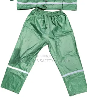 Safety Polyester Reflective Raincoat With Trouser