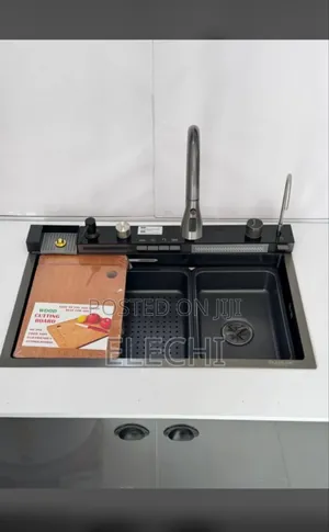 Multifunction Kitchen Sink Black With Accessories