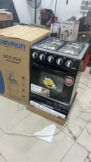 Skyrun Free Standing Gas Cooker-4 Burner +Oven +Grill