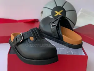 Valentino Garavani Quality Luxury Men Genuine Leather Half Shoe