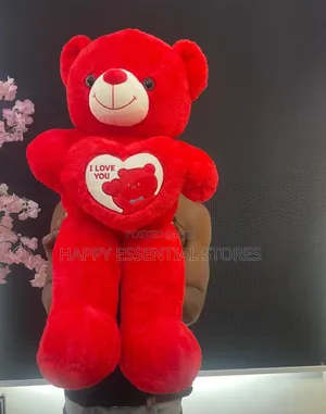 : Standing Red Teddy Bear 80cm: