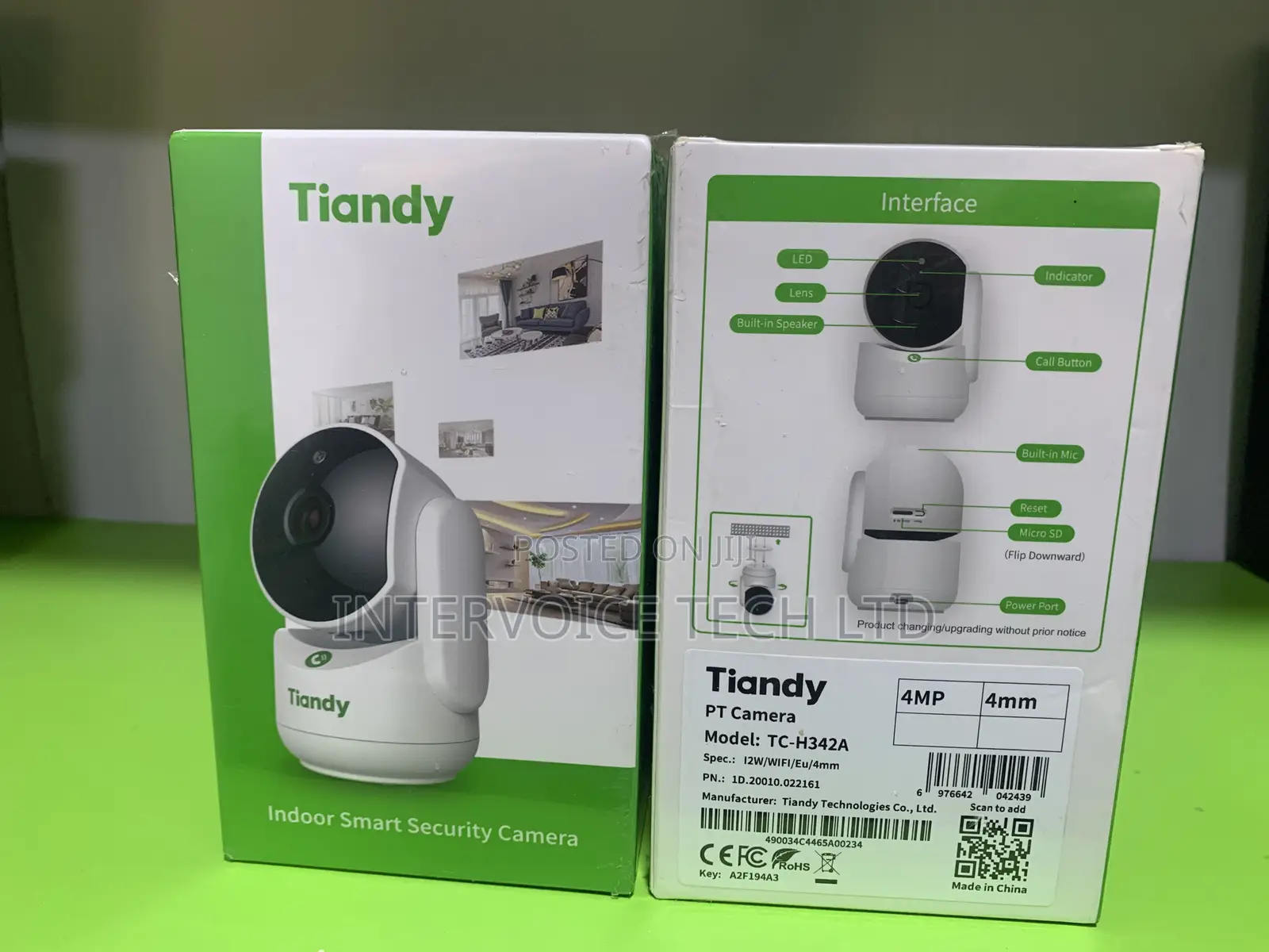 Tiandy 4mp Fixed Color Maker Wi-Fi Pt Camera