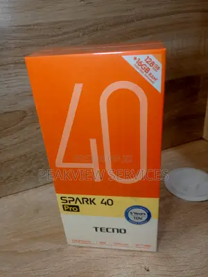 New Tecno Spark 40 Pro 128 GB Black
