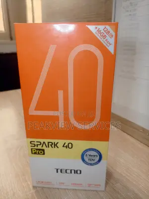 New Tecno Spark 40 Pro 128 GB Black