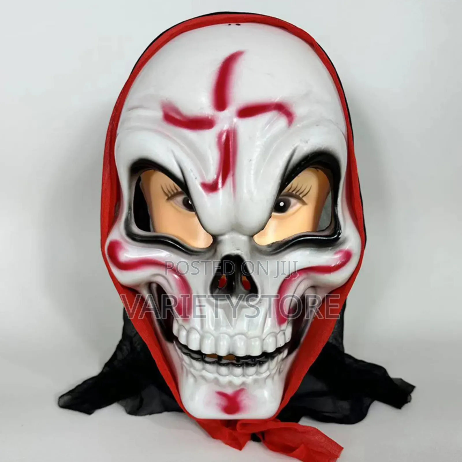 Halloween Ghost Face Mask With Head Cover