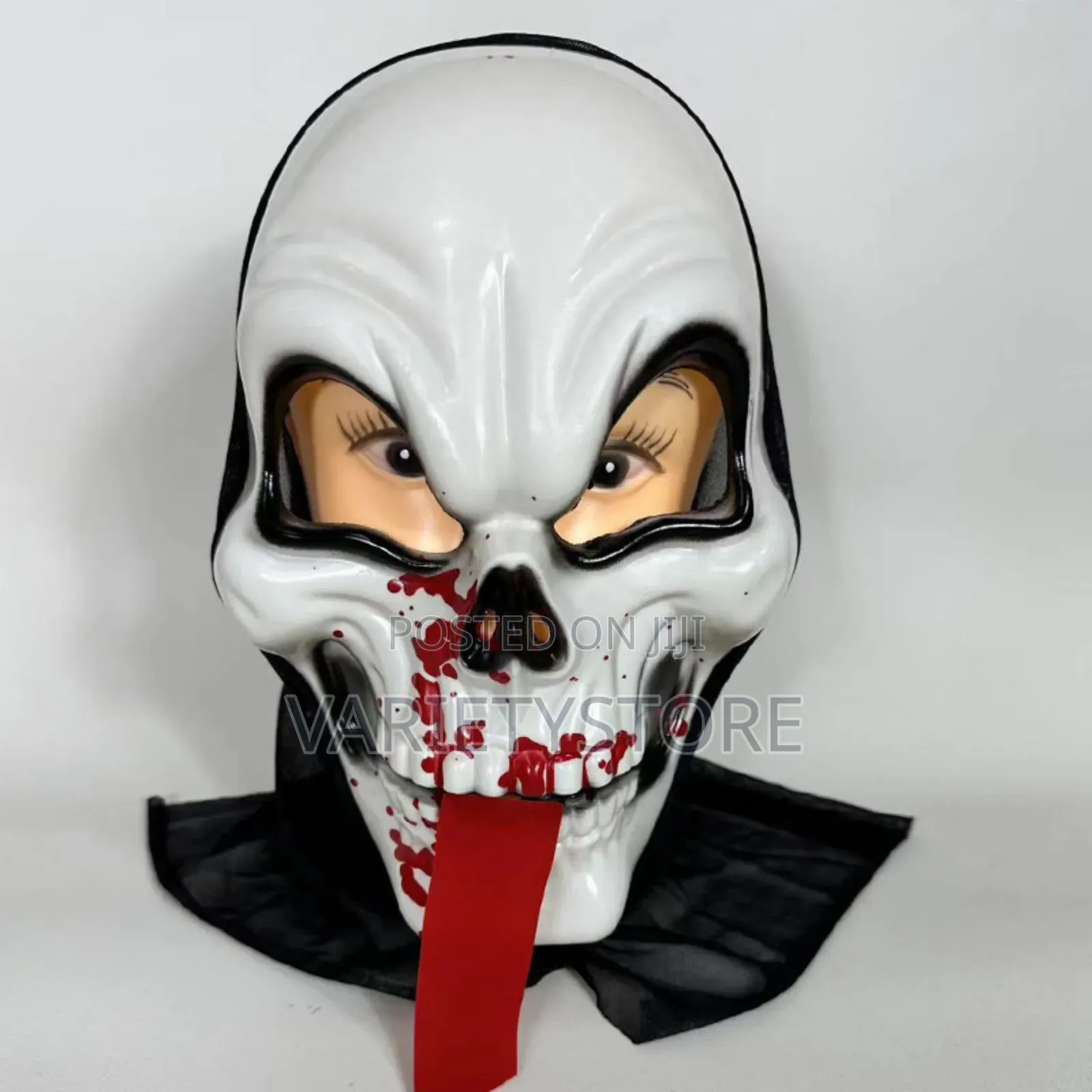 Halloween Ghost Face Mask With Head Cover