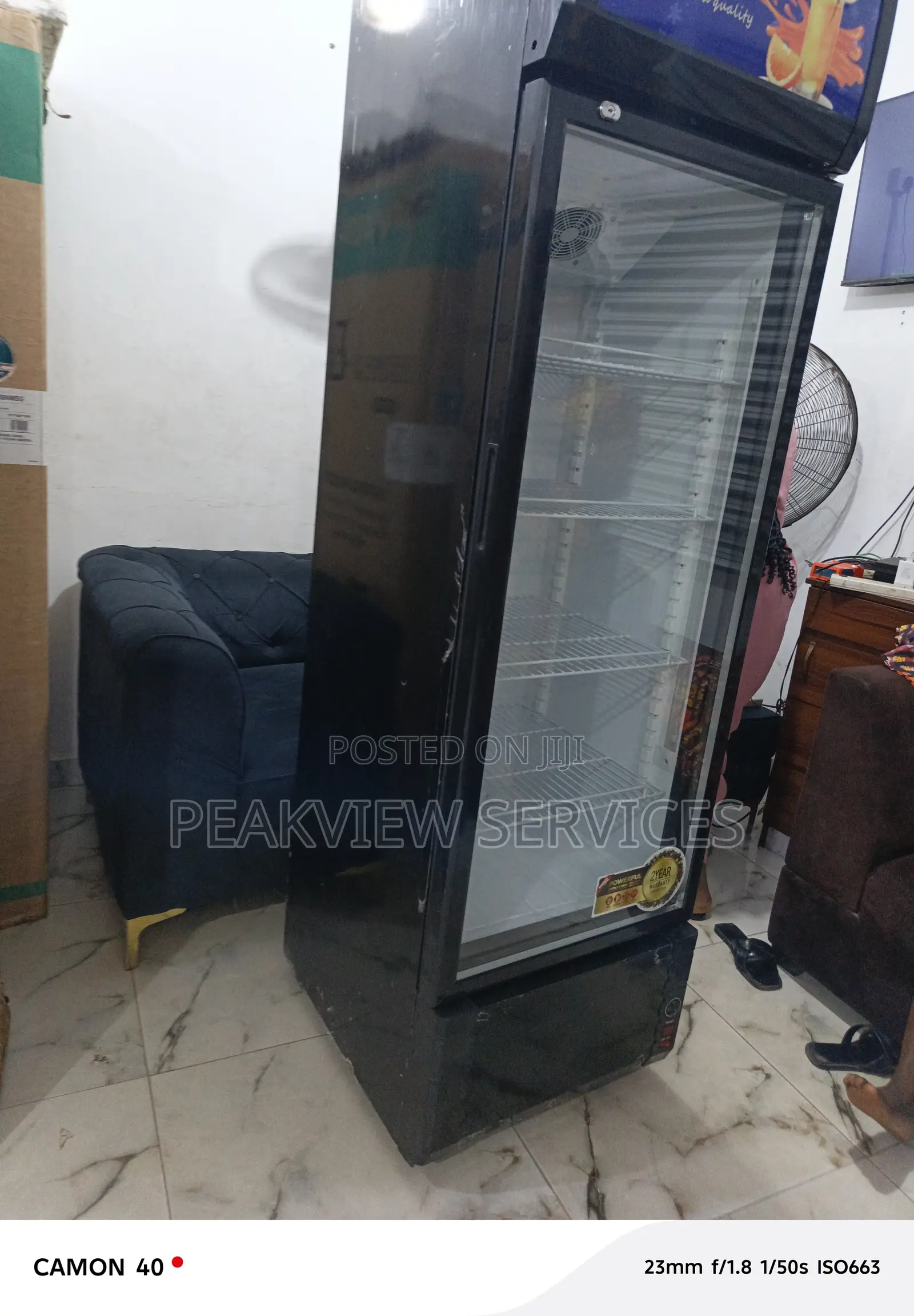 Original Teknocool 365l Showcase Chiller With Copper Compressor