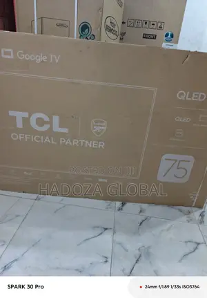 Tcl 75” Tv Qled Display With Slim Build And 4k