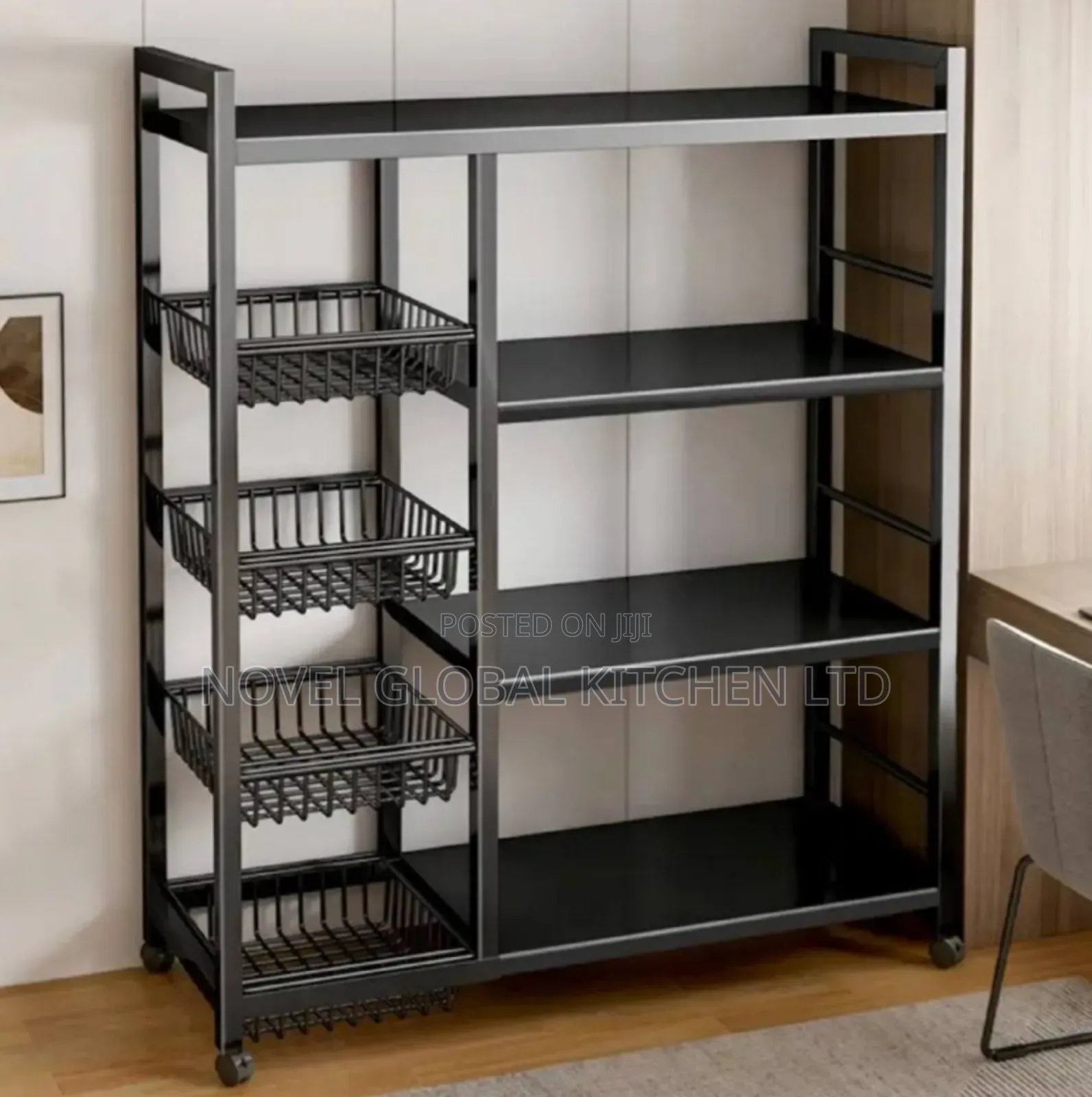4 Layers Storage Rack With 4 Baskets