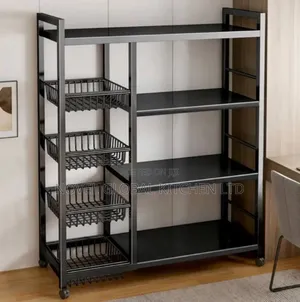 4 Layers Storage Rack With 4 Baskets
