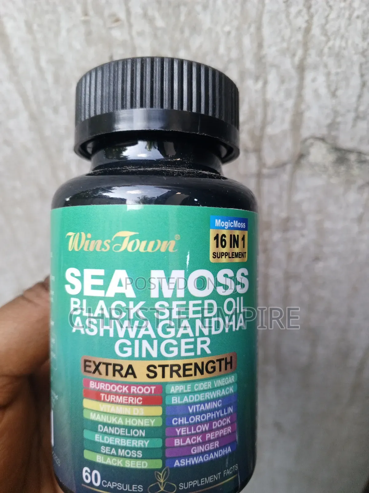 Wins Town Sea Moss Black Seed Oil Ashwagandha