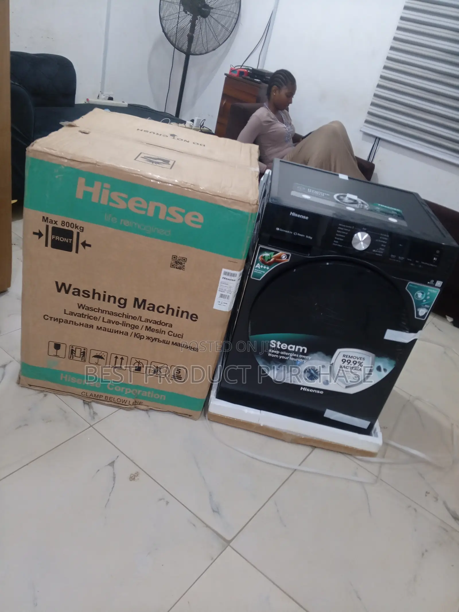 Inverter Washing Machine – Hisense Front Loader 10.5kg