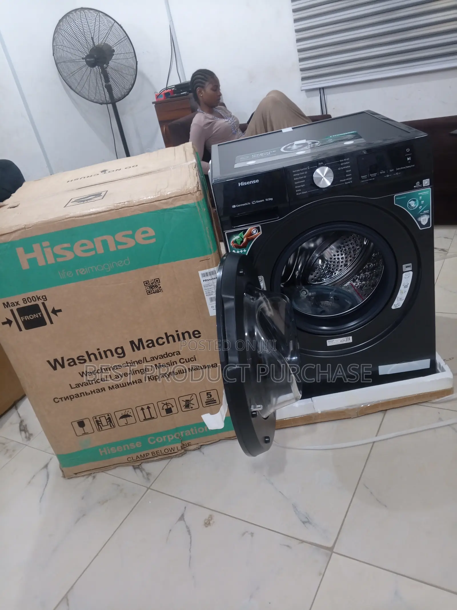 Front Loader From Hisense – 10.5kg Laundry Capacity