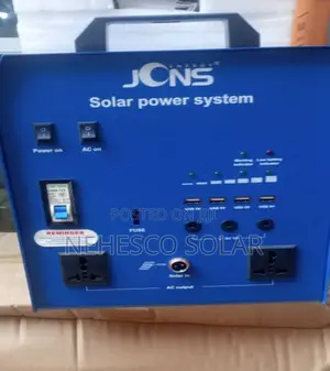 1800w Jcns Solar Generator With 4 Bulbs