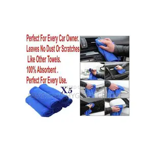 Super Absorbent Car Wash Towel for All Cars (5 Pieces)