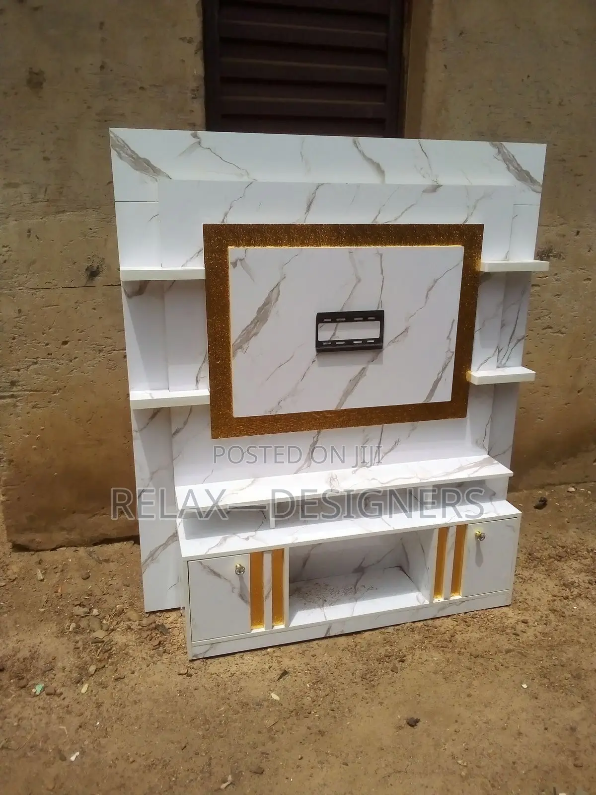Gold White Tv:Console