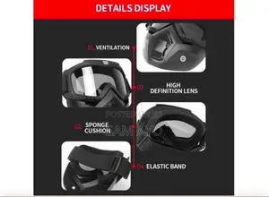 Goggles With Mouth Filter for Bikers and Cyclers