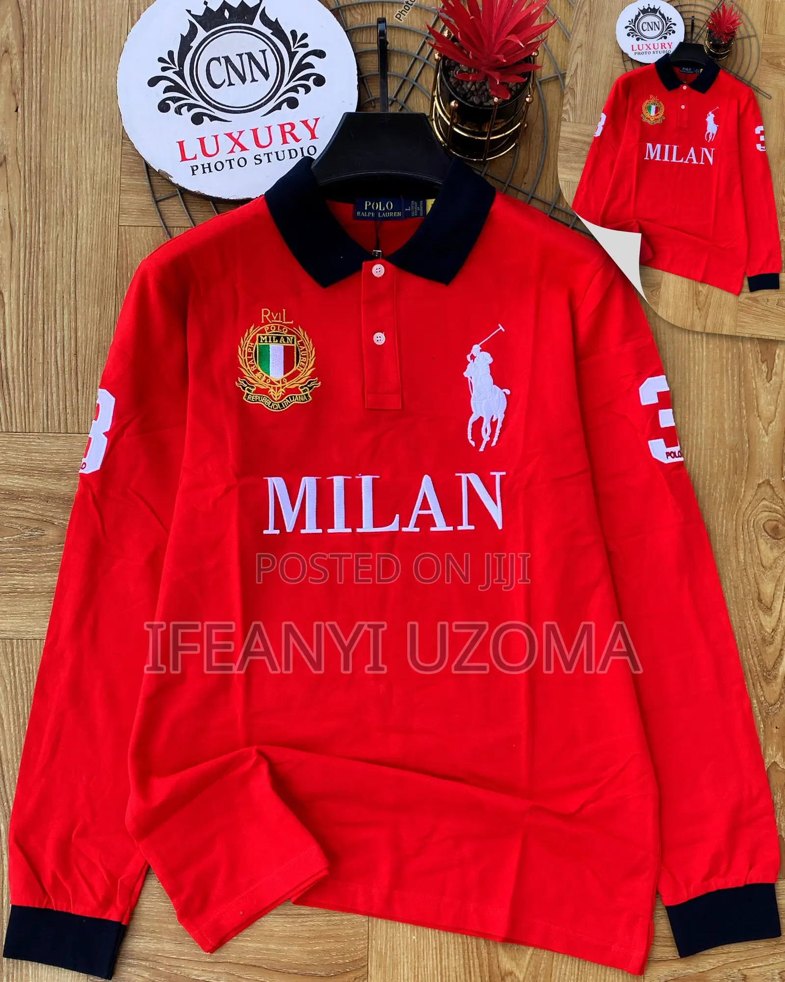 Original Collar Neck Longsleves Tshirt