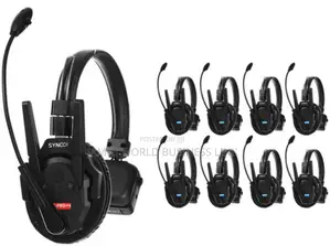 Synco Xtalk Xpro9 Wireless Intercom System With 9 Single-ear Headsets
