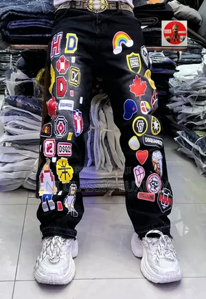 Top Quality Luxury Men's Cargo Jeans Well Branded