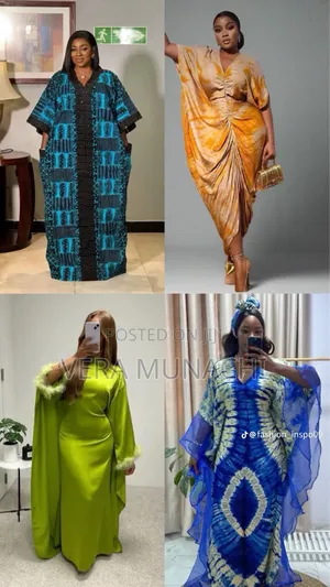 Backless Ankara Gowns , Baggy Pants ,Floral Gown ,Bubu Gowns