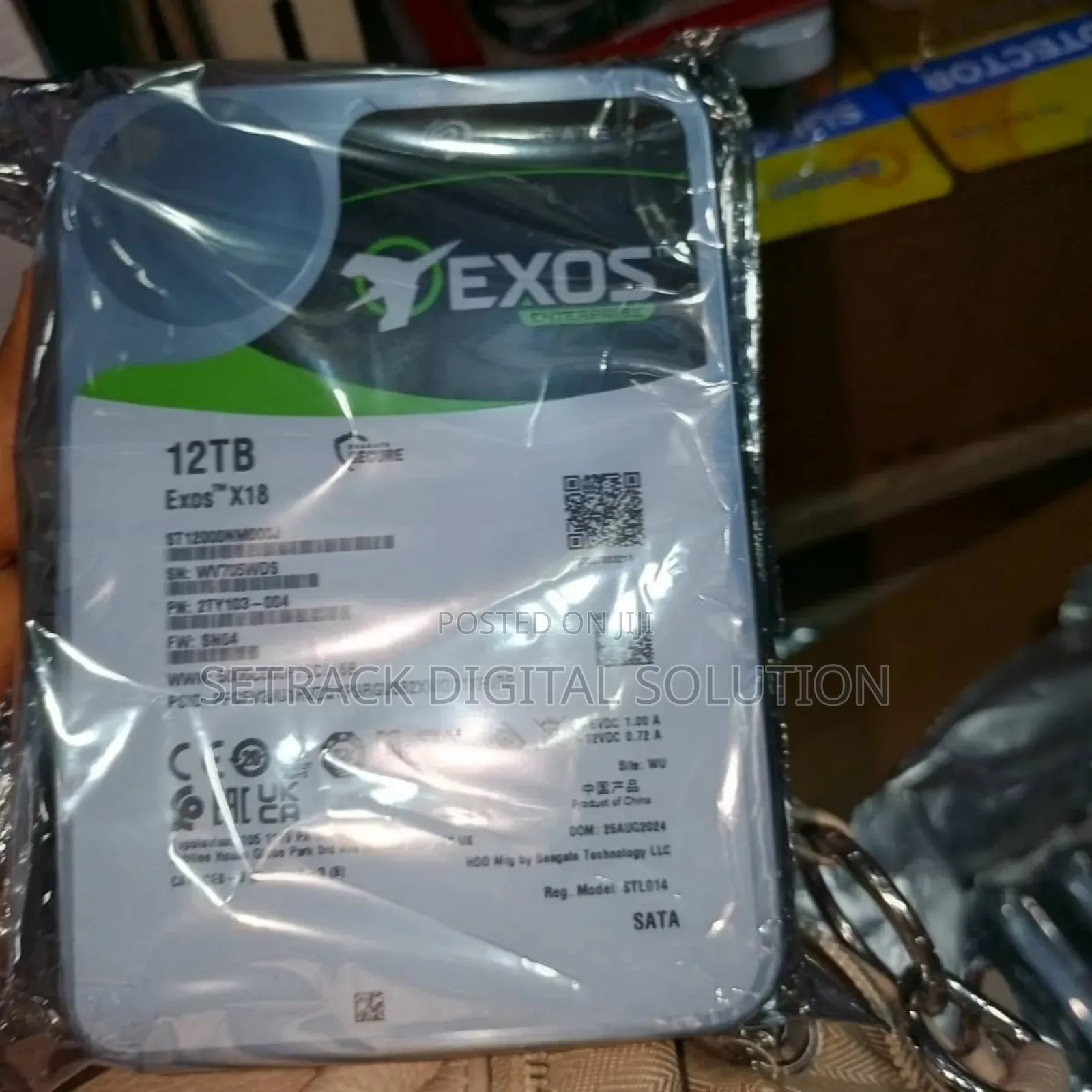 Seagate 12tb Exos Internal Hard Drive Enterprise Desktop