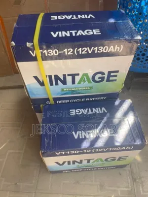 130ah Vintage Solar Battery, 12v