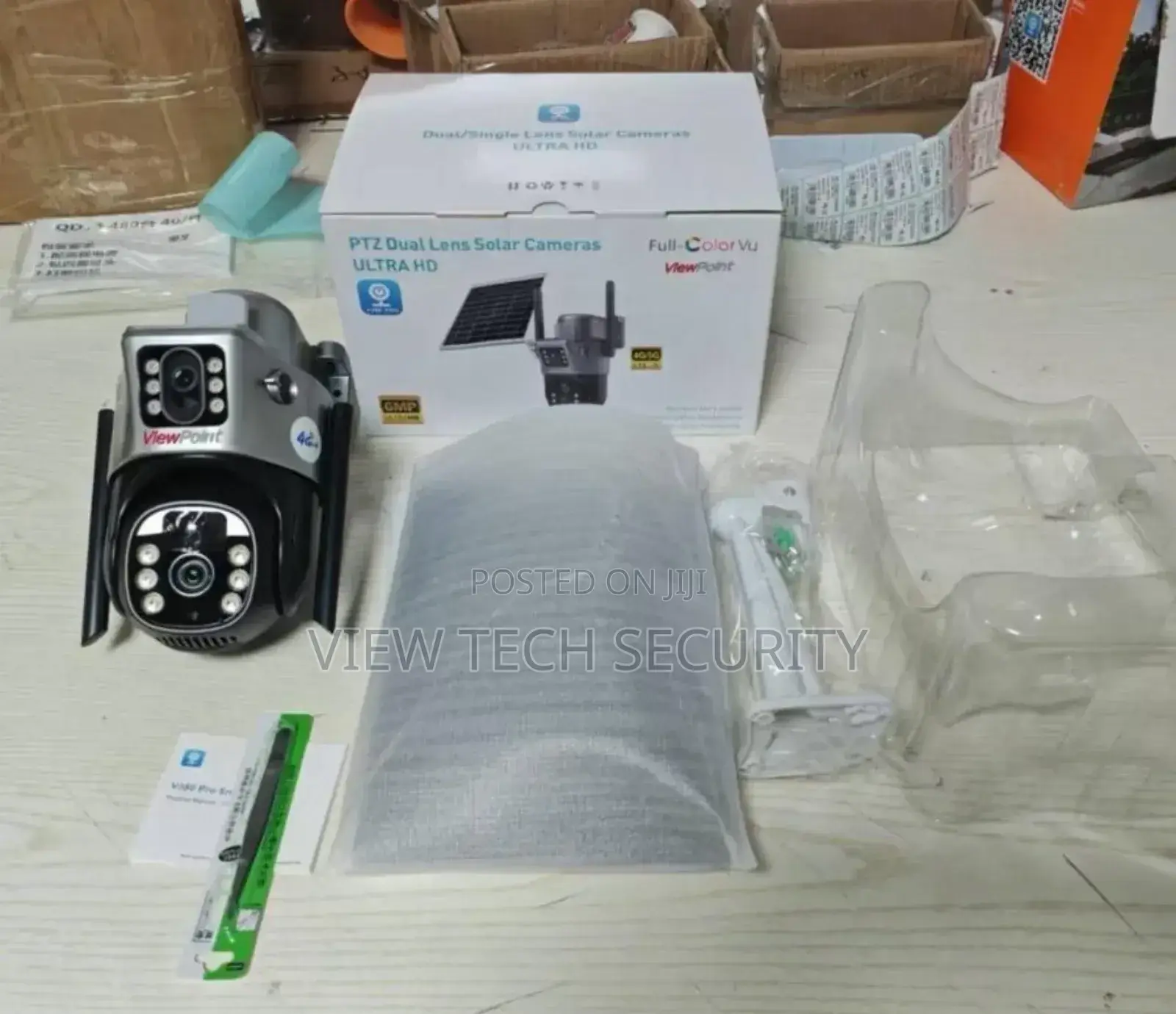 Dual Lens Solar CCTV Camera 4g