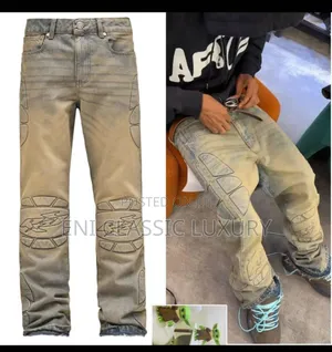 Top Quality Luxury Men's Cargo Jeans Well Branded