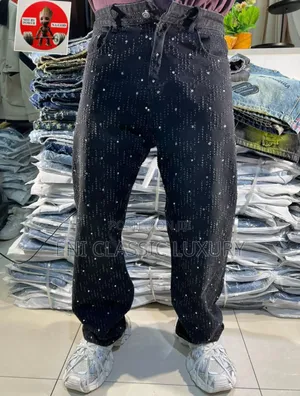 Top Quality Luxury Men's Cargo Jeans Well Branded