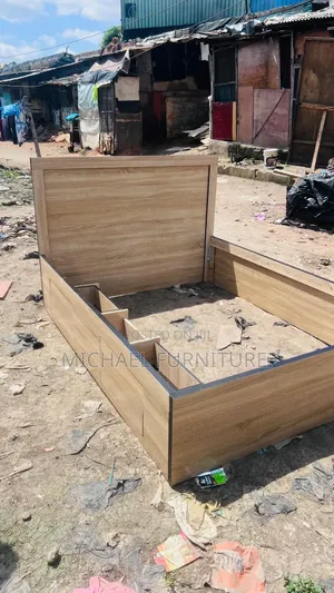 Wooden 4 by 6 Bedframe With Drawers