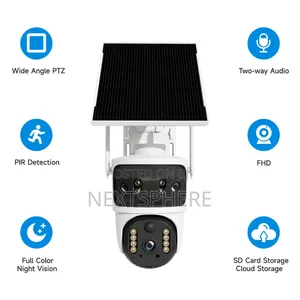 V380max Dual Lens 4g Lte Solar PTZ Camera With 10x Zoom (V380 Pro App)