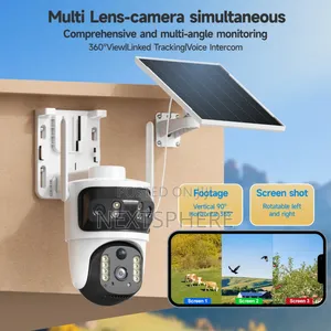 V380max Dual Lens 4g Lte Solar PTZ Camera With 10x Zoom (V380 Pro App)