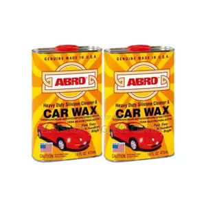 Abro Heavy Duty Silicone Cleaner and Car Wax 2pcs