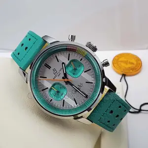 Breitling Quality Luxury Men Genuine Leather Wristwatch