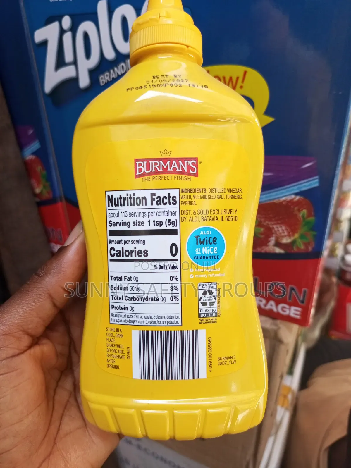 Sugar Free Yellow Mustard, Healthy Organic