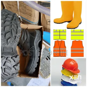 Safety Boots, Helmet, Rain Boot And Reflective Jacket In All Kinds