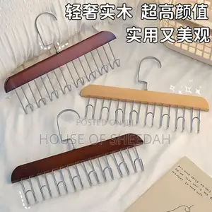 3pcs Multi-Hook Wooden Hanger