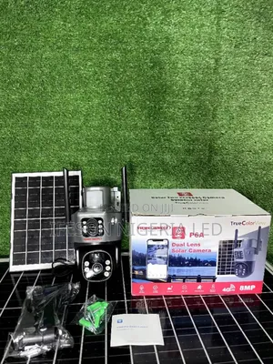 Solar Camera V380 Daul Lens 8maga Pixel It Uses Sim Card and Memory