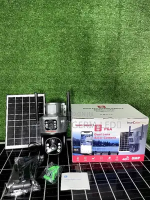 Solar Camera V380 Daul Lens 8maga Pixel It Uses Sim Card and Memory