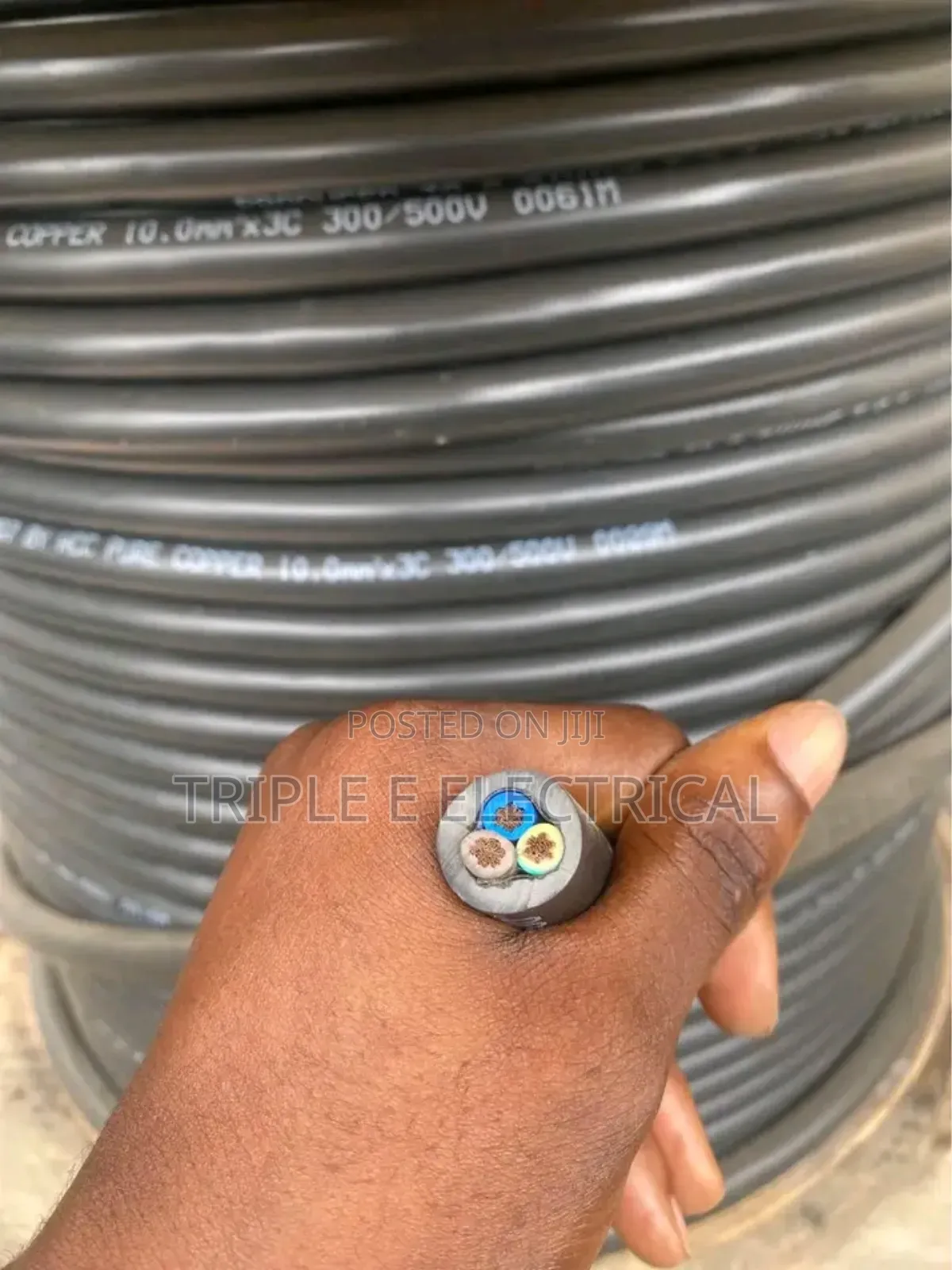 10mm 3core Flexible Cable
