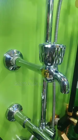 Long Chrome Wall Tap