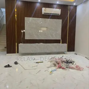 Brown White Console