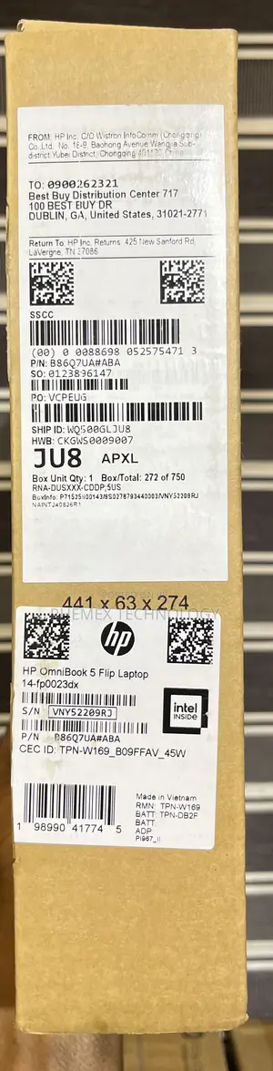 New HP OmniBook 5 Flip 14-Fp0023dx 16GB Intel Core Ultra 7 SSD 512GB