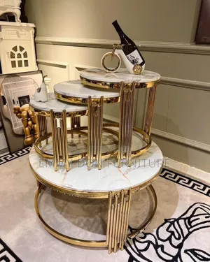 High Quality Marble Center Table Side Stools