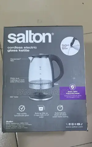 Glass Kettle Salton Compact Cordless